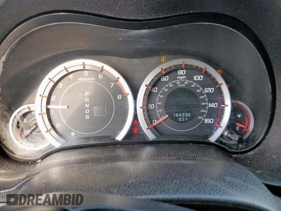 2012 Acura TSX Special Edition with VIN JH4CU2F88CC013106, listed as a Copart auction lot 59029865 with 184,338 mi miles and Salvage title. Bid and sale history available at DreamBid. Image 9.