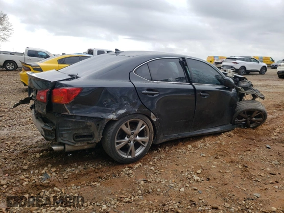 2007 Lexus IS 350 with VIN JTHBE262772011248, listed as a Copart auction lot 44365575 with Not Provided miles and Salvage Title. Bid and sale history available at DreamBid. Image 3.