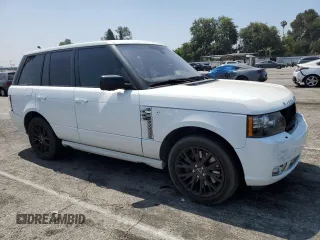2012 Land Rover Range Rover SC Autobiography with VIN SALMP1E48CA384650, listed as a Copart auction lot 63293455 with 152,666 mi miles and Salvage title. Bid and sale history available at DreamBid. Image 4.