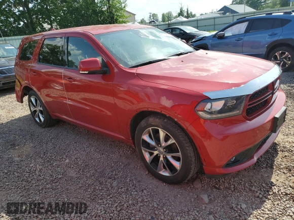 2014 Dodge Durango R/T with VIN 1C4SDJCT7EC378167, listed as a Copart auction lot 62025655 with 90,848 mi miles and Salvage title. Bid and sale history available at DreamBid. Image 4.