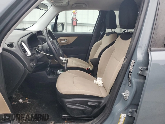 2017 Jeep Renegade Latitude with VIN ZACCJBBB3HPE96163, listed as a Copart auction lot 44974035 with 160,853 mi miles and Salvage Title. Bid and sale history available at carsss.com. Image 7.