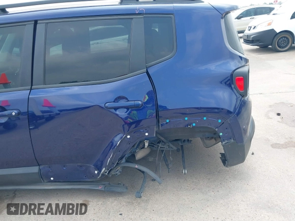 2020 Jeep Renegade Latitude with VIN ZACNJABB0LPL01306, listed as a IAAI auction lot 39506567 with 92,748 mi miles and . Bid and sale history available at DreamBid. Image 6.