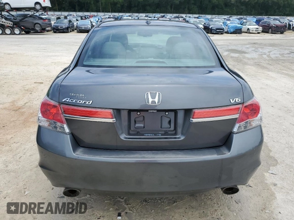2011 Honda Accord EX-L with VIN 1HGCP3F86BA014054, listed as a Copart auction lot 64077675 with 79,662 mi miles and Salvage title. Bid and sale history available at DreamBid. Image 6.