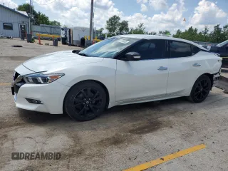 2016 Nissan Maxima SL with VIN 1N4AA6AP3GC411326, listed as a Copart auction lot 61176835 with 95,230 mi miles and Salvage title. Bid and sale history available at DreamBid. Image 1.