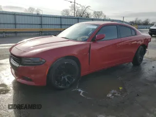 2016 Dodge Charger R/T with VIN 2C3CDXCT2GH247594, listed as a Copart auction lot 49173745 with 104,811 mi miles and Salvage title. Bid and sale history available at DreamBid. Image 1.