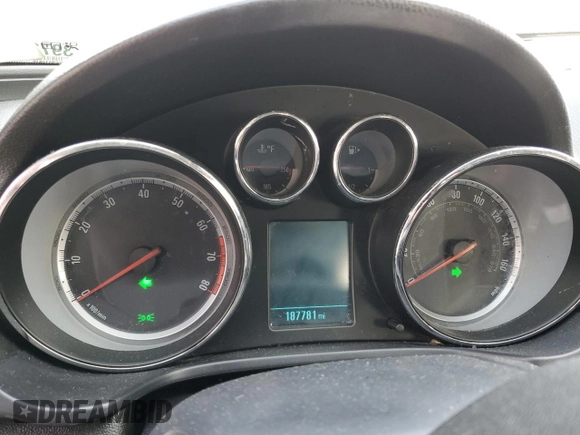 2012 Buick Regal Premium 1 with VIN 2G4GS5EK5C9112816, listed as a Copart auction lot 43335595 with 187,781 mi miles and Salvage title. Bid and sale history available at DreamBid. Image 9.
