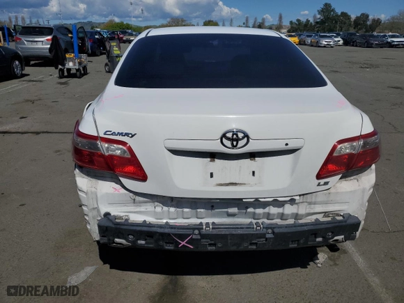 2007 Toyota Camry CE with VIN 4T1BE46K87U553956, listed as a Copart auction lot 51939375 with 190,121 mi miles and Salvage Title. Bid and sale history available at carsss.com. Image 6.
