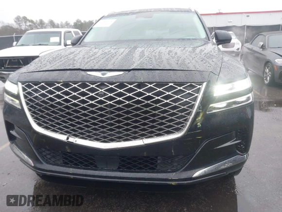 2022 Genesis GV80 with VIN KMUHCESC0NU083778, listed as a IAAI auction lot 41553215 with 93,384 mi miles and . Bid and sale history available at DreamBid. Image 6.
