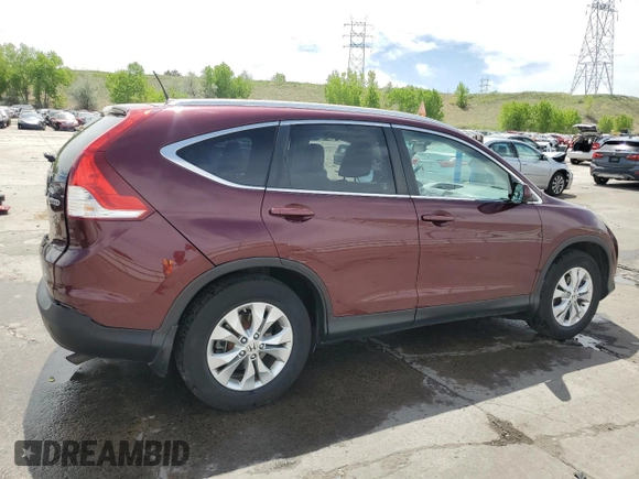2013 Honda CR-V EX-L z VIN 5J6RM4H7XDL047748, wystawiony jako Copart lot #56959325 z przebiegiem 110 072 mil mil oraz Szkody całkowita. Historia ofert i sprzedaży dostępna na DreamBid. Obrazek 3.