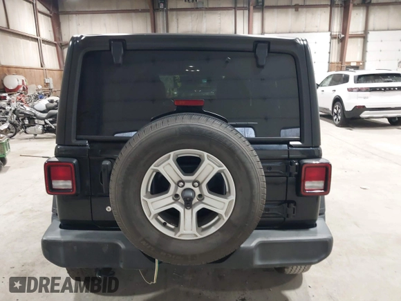 2019 Jeep Wrangler Unlimited Sport Altitude with VIN 1C4HJXDGXKW505396, listed as a IAAI auction lot 42039985 with 146,178 mi miles and . Bid and sale history available at DreamBid. Image 16.