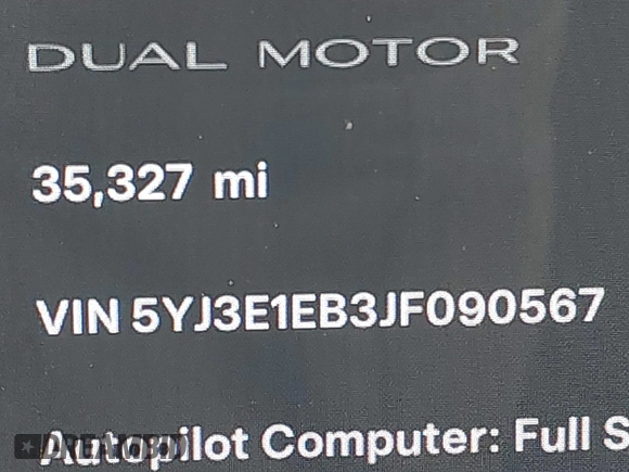 2018 Tesla Model 3 Long Range Battery with VIN 5YJ3E1EB3JF090567, listed as a IAAI auction lot 41568312 with 35,327 mi miles and . Bid and sale history available at DreamBid. Image 9.