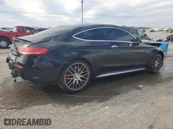 2017 Mercedes-Benz C 63 S AMG with VIN WDDWJ8HB9HF458856, listed as a Copart auction lot 50197615 with 48,293 mi miles and Salvage Title. Bid and sale history available at carsss.com. Image 3.