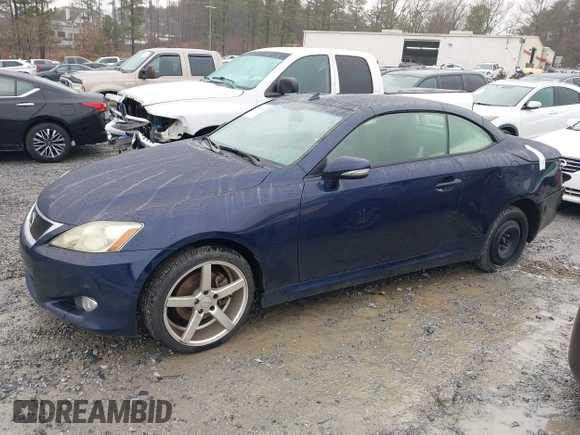 2011 Lexus IS 250 C with VIN JTHFF2C25B2519424, listed as a IAAI auction lot 41523202 with 216,624 mi miles and . Bid and sale history available at DreamBid. Image 14.