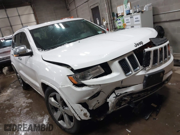 2015 Jeep Grand Cherokee Overland with VIN 1C4RJFCG2FC741015, listed as a IAAI auction lot 41607606 with 132,038 mi miles and . Bid and sale history available at DreamBid. Image 1.