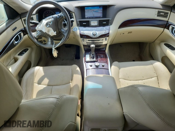 2013 Infiniti M with VIN JN1BY1AR5DM602690, listed as a Copart auction lot 64944925 with 186,302 mi miles and Salvage title. Bid and sale history available at DreamBid. Image 8.
