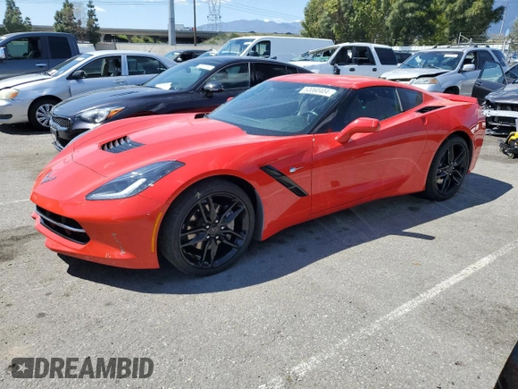 2019 Chevrolet Corvette 1LT with VIN 1G1YB2D73K5111639, listed as a Copart auction lot 50060404 with 24,787 mi miles and Salvage Title. Bid and sale history available at carsss.com. Image 1.