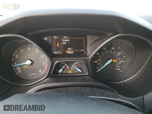 2015 Ford Focus Titanium with VIN 1FADP3N23FL346078, listed as a Copart auction lot 61991195 with 188,014 mi miles and Salvage title. Bid and sale history available at DreamBid. Image 10.
