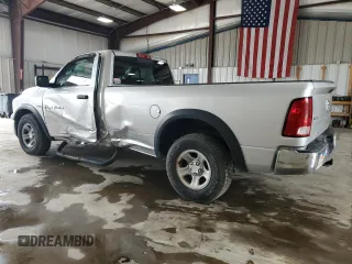 2012 Ram 1500 Tradesman z VIN 3C6JD7DT4CG110093, wystawiony jako Copart lot #53642215 z przebiegiem 110 996 mil mil oraz Szkoda całkowita • Salvage title. Historia ofert i sprzedaży dostępna na DreamBid. Obrazek 2.