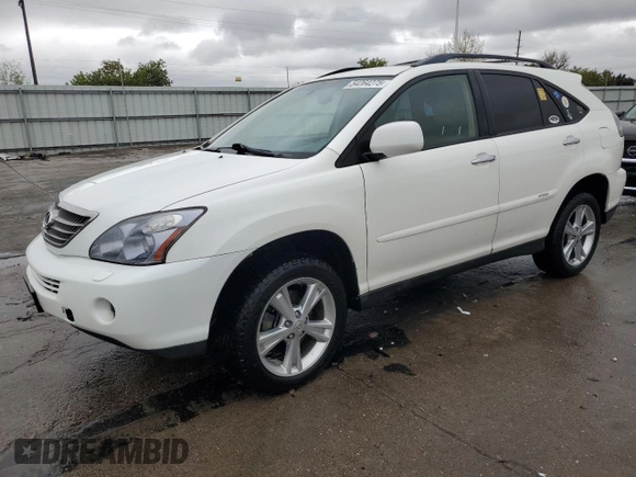 2008 Lexus RX 400h with VIN JTJHW31U382857124, listed as a Copart auction lot 54264275 with 241,588 mi miles and Salvage Title. Bid and sale history available at DreamBid. Image 1.