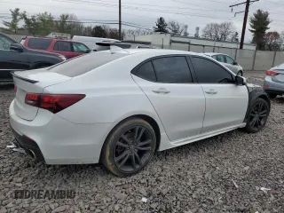 2020 Acura TLX w/A-Spec Pkg with VIN 19UUB3F63LA002849, listed as a Copart auction lot 85438114 with 0 mi miles and Salvage Title. Bid and sale history available at carsss.com. Image 3.