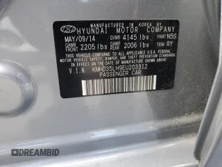 2014 Hyundai Elantra with VIN KMHD35LH9EU203312, listed as a Copart auction lot 55245655 with 119,392 mi miles and Salvage Title. Bid and sale history available at DreamBid. Image 13.