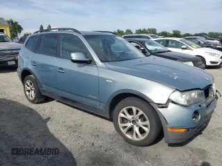 2010 BMW X3 xDrive30i with VIN WBXPC9C49AWJ34628, listed as a Copart auction lot 53161415 with 174,174 mi miles and Salvage Title. Bid and sale history available at DreamBid. Image 4.