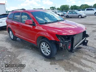 2014 Dodge Journey SXT z VIN 3C4PDCBG2ET161135, wystawiony jako IAAI lot #42233836 z przebiegiem 119 230 mil mil oraz . Historia ofert i sprzedaży dostępna na DreamBid. Obrazek 1.