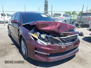 2018 Kia Optima LX with VIN 5XXGT4L3XJG248906, listed as a IAAI auction lot 42247354 with 112,905 mi miles and . Bid and sale history available at DreamBid. Image 1.