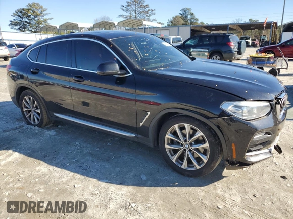 2019 BMW X4 xDrive30i with VIN 5UXUJ3C50KLG51848, listed as a Copart auction lot 43208485 with 130,340 mi miles and Salvage Title. Bid and sale history available at carsss.com. Image 4.