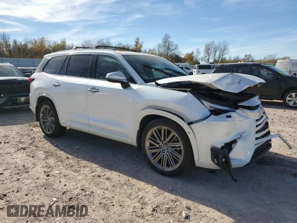 2024 Lexus TX with VIN 5TDAAAB64RS007004, listed as a Copart auction lot 82545504 with 11,711 mi miles and Salvage Title. Bid and sale history available at carsss.com. Image 4.