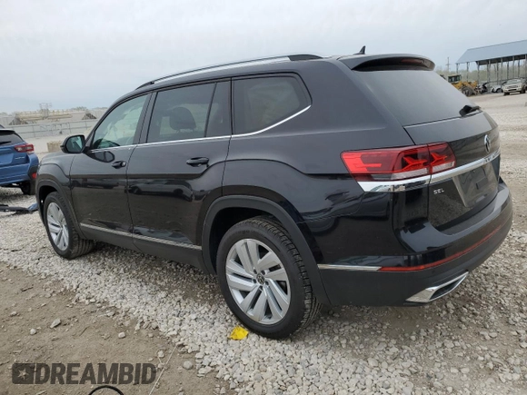 2021 Volkswagen Atlas SEL with VIN 1V2BP2CAXMC603447, listed as a Copart auction lot 50500474 with 52,691 mi miles and Salvage title. Bid and sale history available at DreamBid. Image 2.