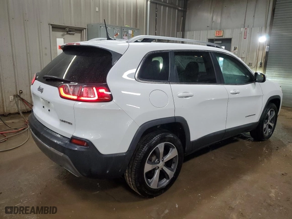 2019 Jeep Cherokee Limited with VIN 1C4PJMDN8KD151110, listed as a Copart auction lot 48257475 with 55,115 mi miles and Salvage Title. Bid and sale history available at carsss.com. Image 3.