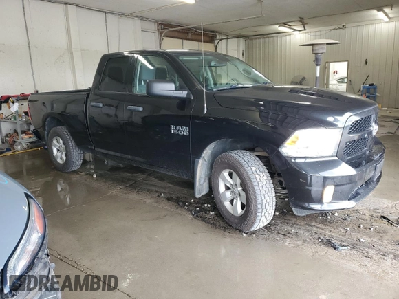 2018 Ram 1500 Express with VIN 1C6RR7FG7JS199331, listed as a Copart auction lot 52584775 with 117,383 mi miles and Salvage Title. Bid and sale history available at carsss.com. Image 4.