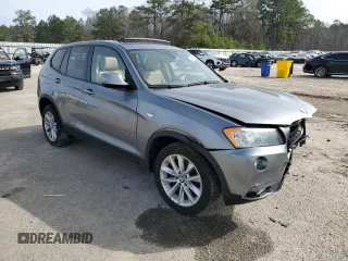 2014 BMW X3 xDrive28i with VIN 5UXWX9C51E0D10278, listed as a Copart auction lot 45885535 with 110,741 mi miles and Salvage Title. Bid and sale history available at DreamBid. Image 4.