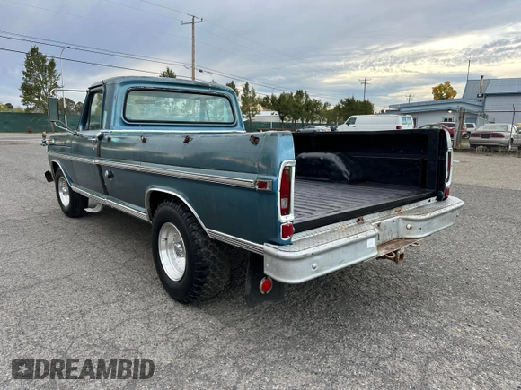 1972 Ford F-250 z VIN F25HRP24651, wystawiony jako Copart lot #78498264 z przebiegiem 34 487 mil mil oraz Szkoda całkowita • Salvage title. Historia ofert i sprzedaży dostępna na DreamBid. Obrazek 3.