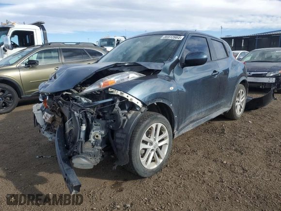 2014 Nissan Juke S with VIN JN8AF5MV4ET482844, listed as a Copart auction lot 86912664 with 156,845 mi miles and Salvage Title. Bid and sale history available at carsss.com. Image 1.