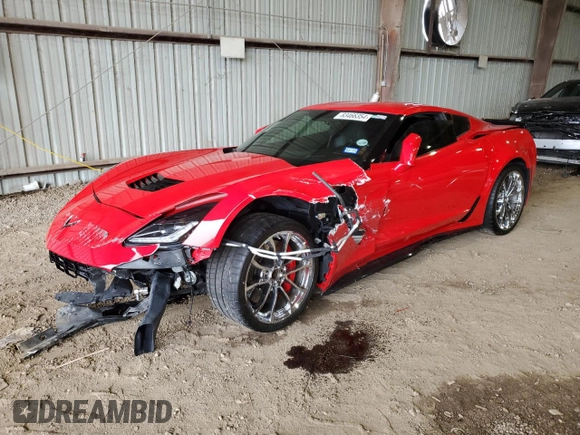 2017 Chevrolet Corvette Grand Sport 2LT with VIN 1G1YY2D73H5120445, listed as a Copart auction lot 83466354 with 24,251 mi miles and Salvage Title. Bid and sale history available at carsss.com. Image 1.