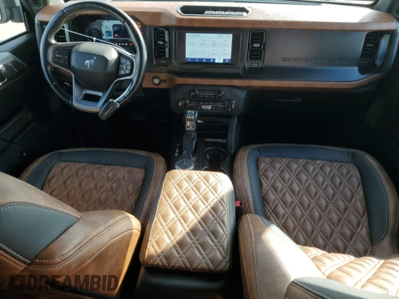2022 Ford Bronco with VIN 1FMDE5BH2NLB28017, listed as a Copart auction lot 43653805 with 12,448 mi miles and Salvage Title. Bid and sale history available at carsss.com. Image 8.