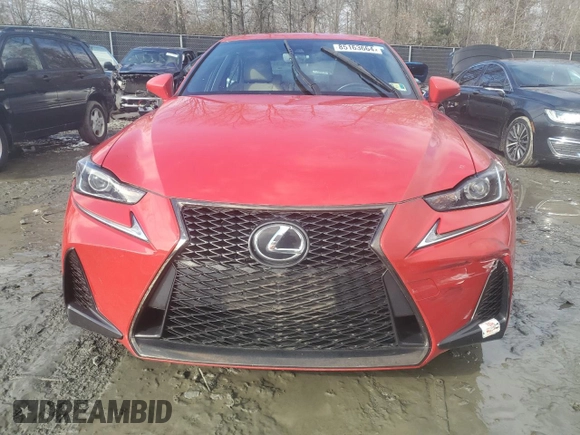 2017 Lexus IS 350 with VIN JTHCE1D28H5014273, listed as a Copart auction lot 85163664 with 46,567 mi miles and Salvage title. Bid and sale history available at DreamBid. Image 5.