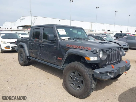 2022 Jeep Gladiator Mojave with VIN 1C6JJTEG5NL125968, listed as a IAAI auction lot 41654201 with 76,294 mi miles. Bid and sale history available at carsss.com. Image 1.