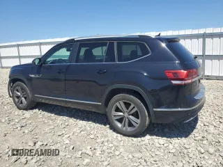 2019 Volkswagen Atlas SEL R-Line with VIN 1V2RR2CA2KC564925, listed as a Copart auction lot 56022725 with 111,822 mi miles and Salvage title. Bid and sale history available at DreamBid. Image 2.