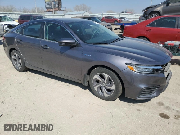 2020 Honda Insight EX with VIN 19XZE4F55LE010909, listed as a Copart auction lot 50604505 with 167,046 mi miles and Salvage Title. Bid and sale history available at DreamBid. Image 4.