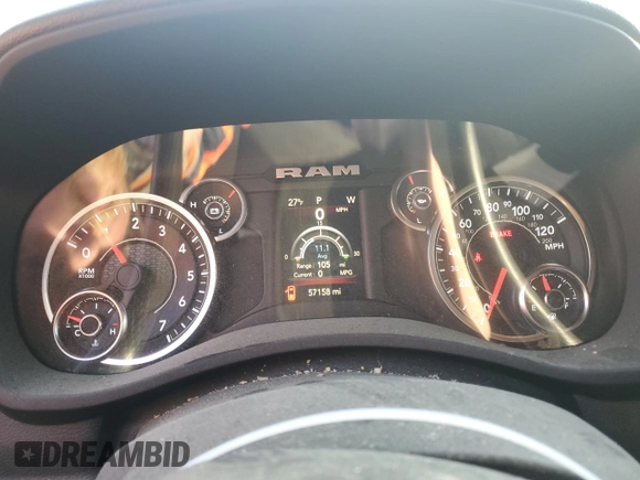 2022 Ram 2500 Tradesman with VIN 3C6UR5CJ4NG295350, listed as a Copart auction lot 75772994 with 57,158 mi miles and Non Repairable. Bid and sale history available at carsss.com. Image 9.