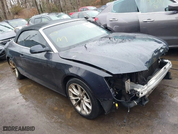 2013 Audi A5 Premium Plus with VIN WAULFAFH0DN002447, listed as a IAAI auction lot 41464707 with 115,934 mi miles. Bid and sale history available at carsss.com. Image 1.