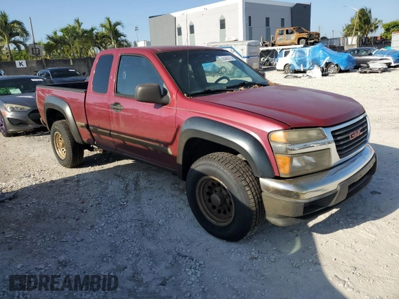 2004 GMC Canyon SLE Z71 with VIN 1GTDT196948123874, listed as a Copart auction lot 52560275 with 184,873 mi miles and Clean Title. Bid and sale history available at carsss.com. Image 4.