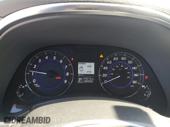 2016 Infiniti QX70 with VIN JN8CS1MU5GM670483, listed as a Copart auction lot 57710185 with 144,215 mi miles and Clean title. Bid and sale history available at DreamBid. Image 9.
