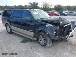 2007 Ford Expedition EL Eddie Bauer with VIN 1FMFK17567LA14730, listed as a IAAI auction lot 41447240 with 329,218 mi miles. Bid and sale history available at carsss.com. Image 1.