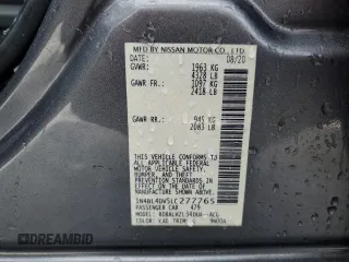 2020 Nissan Altima 2.5 SV with VIN 1N4BL4DV5LC277765, listed as a Copart auction lot 52359605 with 101,210 mi miles and Non Repairable. Bid and sale history available at carsss.com. Image 12.