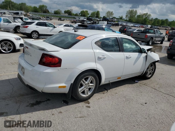 2012 Dodge Avenger SXT with VIN 1C3CDZCB5CN161720, listed as a Copart auction lot 54502795 with 47,307 mi miles and Clean Title. Bid and sale history available at carsss.com. Image 3.