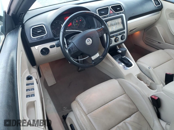 2007 Volkswagen Eos 3.2L with VIN WVWDB71F77V027135, listed as a Copart auction lot 81643084 with 93,318 mi miles and Salvage Title. Bid and sale history available at DreamBid. Image 8.